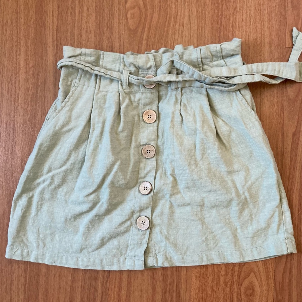 Sage Green Mini Skirt